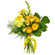 Желтый букет из роз и хризантем. Монголия